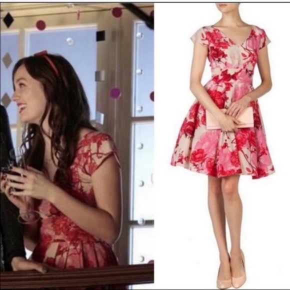 blair waldorf pink dress